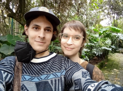 me and madi at the jardín botánico
